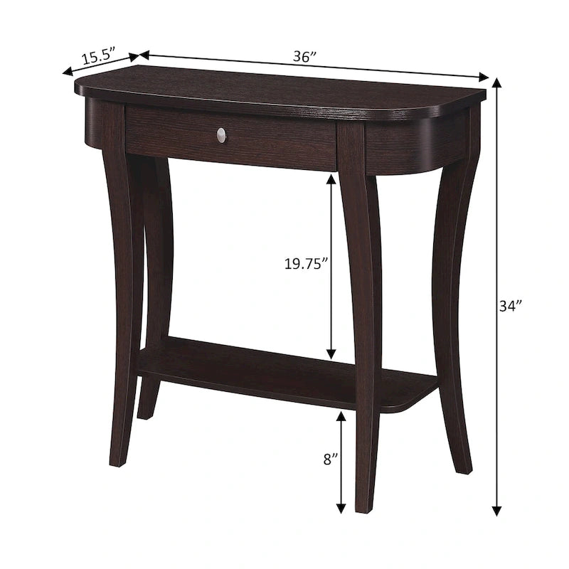 Console avec étagère Newport 1 tiroir