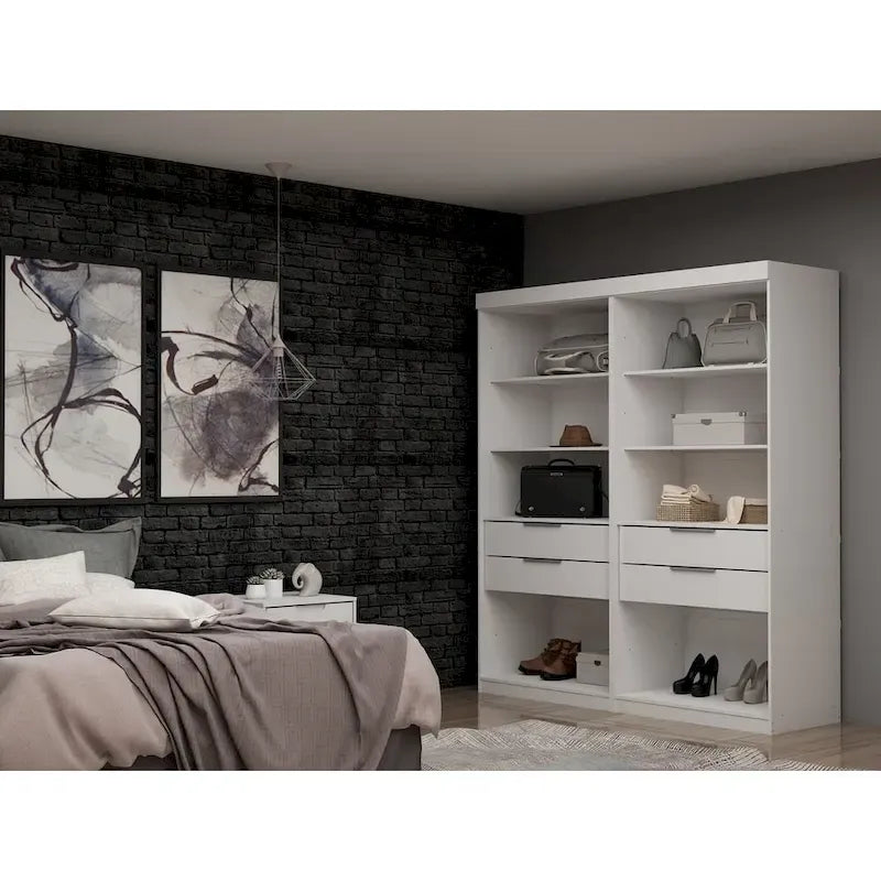 Placard/Armoire moderne Mulberry Open 2 Sectional