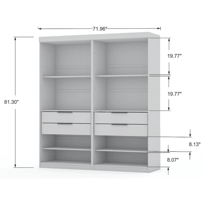 Placard/Armoire moderne Mulberry Open 2 Sectional
