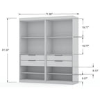 Placard/Armoire moderne Mulberry Open 2 Sectional