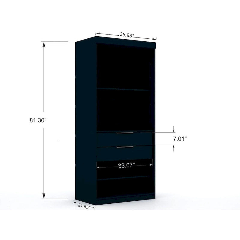 Placard/Armoire moderne Mulberry Open 2 Sectional