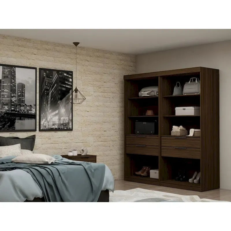 Placard/Armoire moderne Mulberry Open 2 Sectional