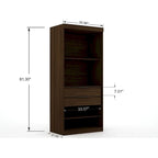 Placard/Armoire moderne Mulberry Open 2 Sectional