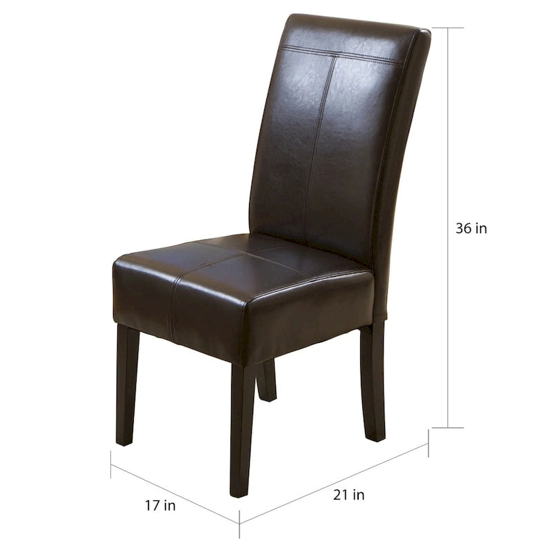 Chaises de salle à manger capitonnées avec motif en T Pertica (lot de 6)