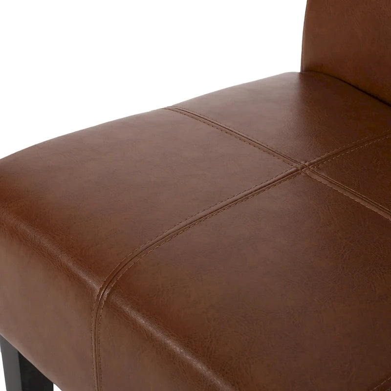 Chaises de salle à manger capitonnées avec motif en T Pertica (lot de 6)