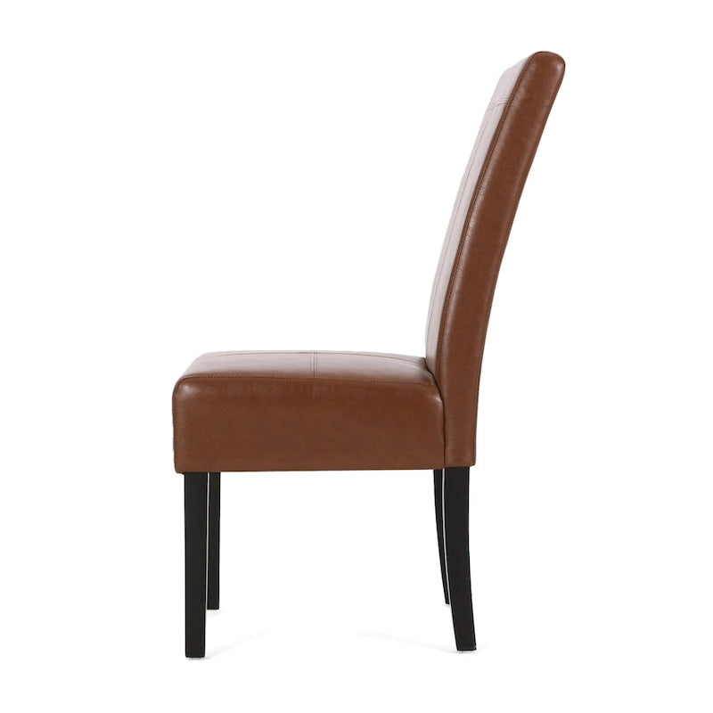 Chaises de salle à manger capitonnées avec motif en T Pertica (lot de 6)