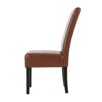 Chaises de salle à manger capitonnées avec motif en T Pertica (lot de 6)