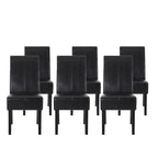 Chaises de salle à manger capitonnées avec motif en T Pertica (lot de 6)