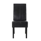Chaises de salle à manger capitonnées avec motif en T Pertica (lot de 6)