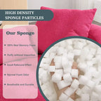 Fauteuil de salon cylindrique rembourré en tissu bouclé avec oreillers décoratifs