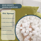 Fauteuil de salon cylindrique rembourré en tissu bouclé avec oreillers décoratifs