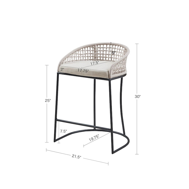 Tabouret de bar Carmel Woven 25