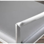Tabouret de comptoir Forrest en acier inoxydable empilable et entièrement soudé (lot de 2)