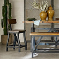 Tabouret de comptoir Lancaster avec dossier