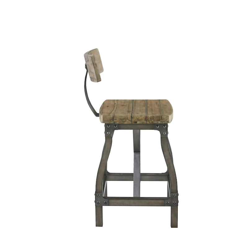 Tabouret de comptoir Lancaster avec dossier