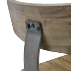 Tabouret de comptoir Lancaster avec dossier