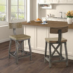 Tabouret de comptoir Lancaster avec dossier