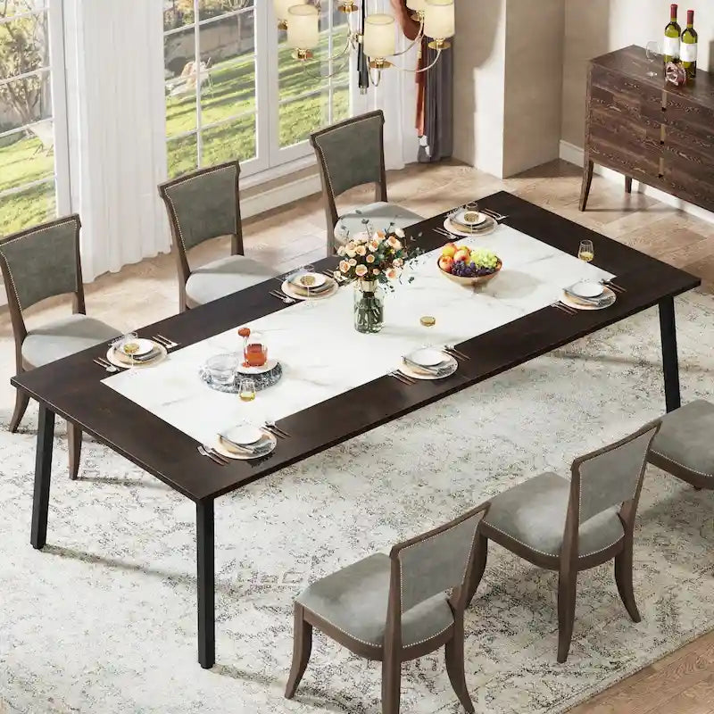 Table de salle à manger moderne de 200 cm pour 8 à 10 personnes