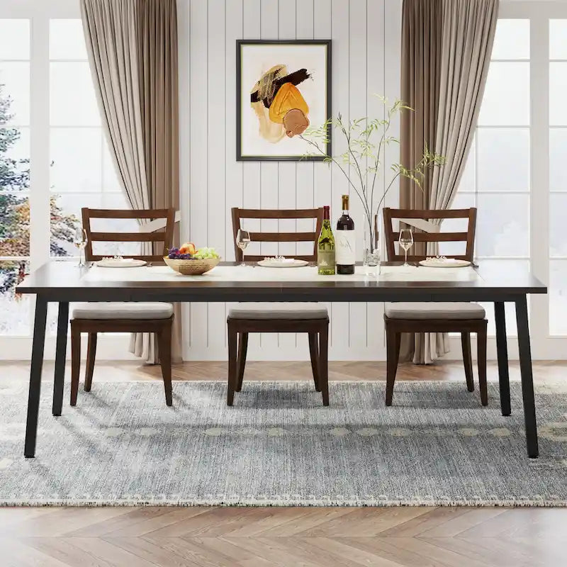 Table de salle à manger moderne de 200 cm pour 8 à 10 personnes