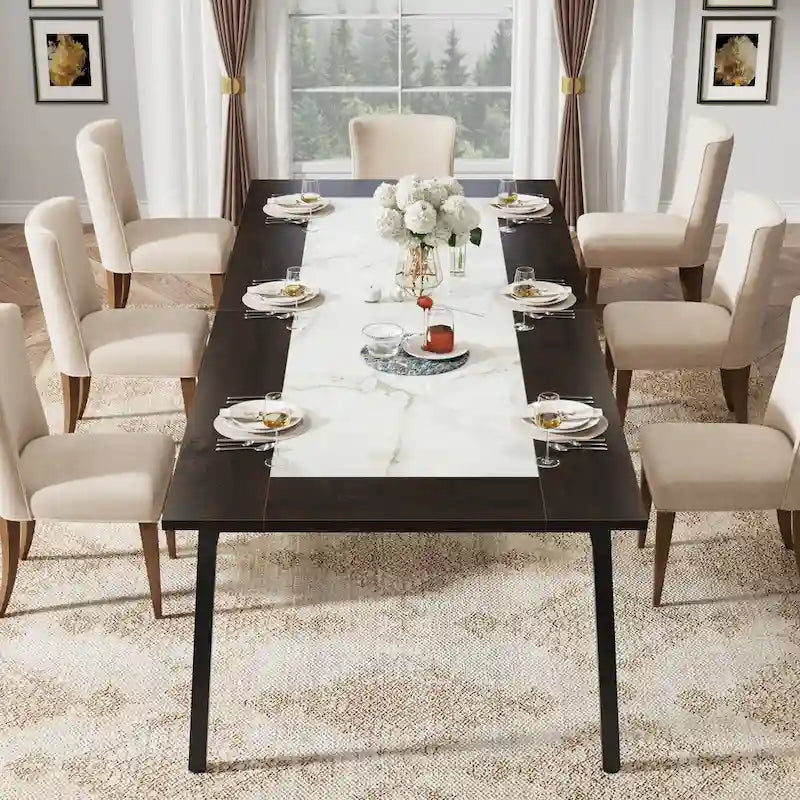 Table de salle à manger moderne de 200 cm pour 8 à 10 personnes
