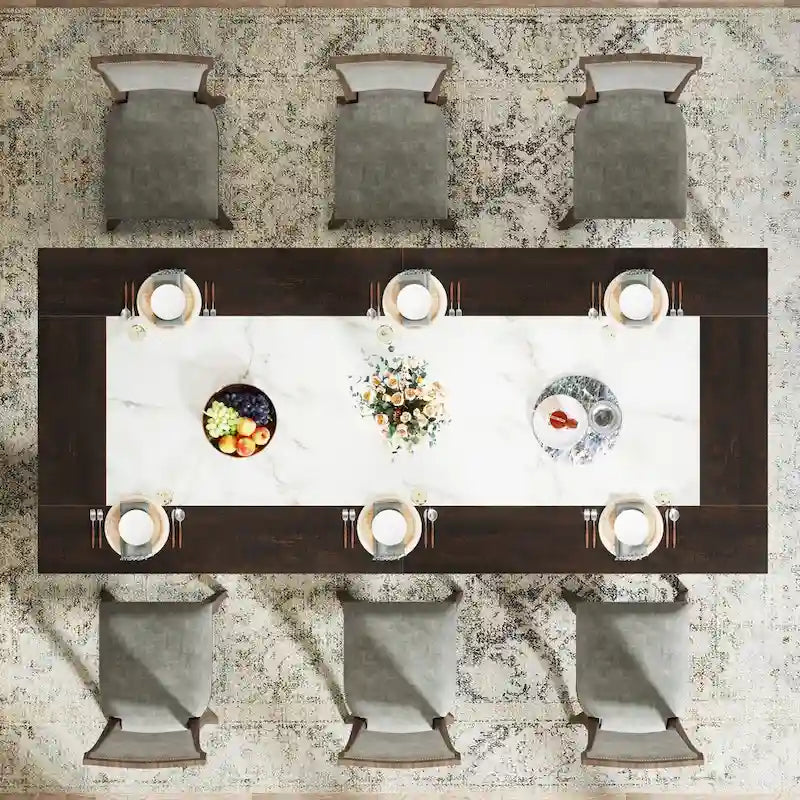Table de salle à manger moderne de 200 cm pour 8 à 10 personnes