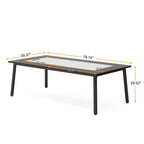Table de salle à manger moderne de 200 cm pour 8 à 10 personnes