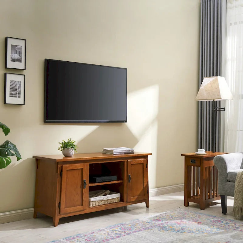 Leick Home Solid Wood Mission Lamp Table