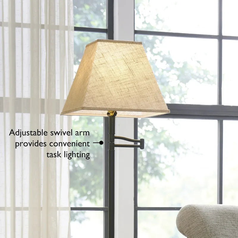 Table de lampe Mission en bois massif Leick Home