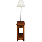 Table de lampe Mission en bois massif Leick Home