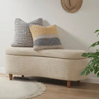 Banc de rangement Bailey Taupe Boucle à couvercle rabattable