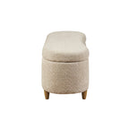 Banc de rangement Bailey Taupe Boucle à couvercle rabattable