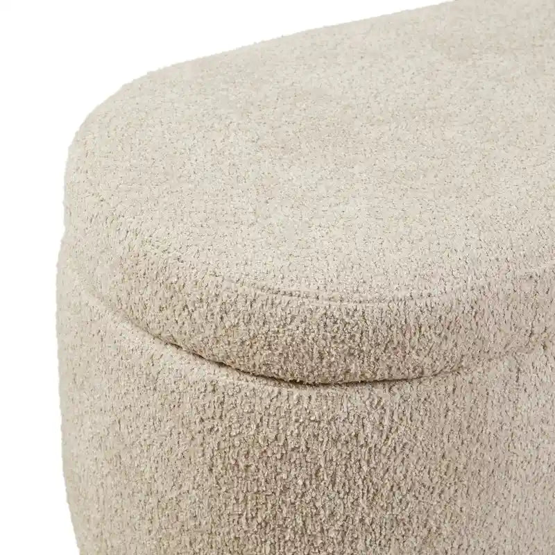 Banc de rangement Bailey Taupe Boucle à couvercle rabattable