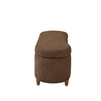 Banc de rangement Bailey Taupe Boucle à couvercle rabattable