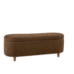 Banc de rangement Bailey Taupe Boucle à couvercle rabattable