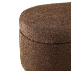 Banc de rangement Bailey Taupe Boucle à couvercle rabattable