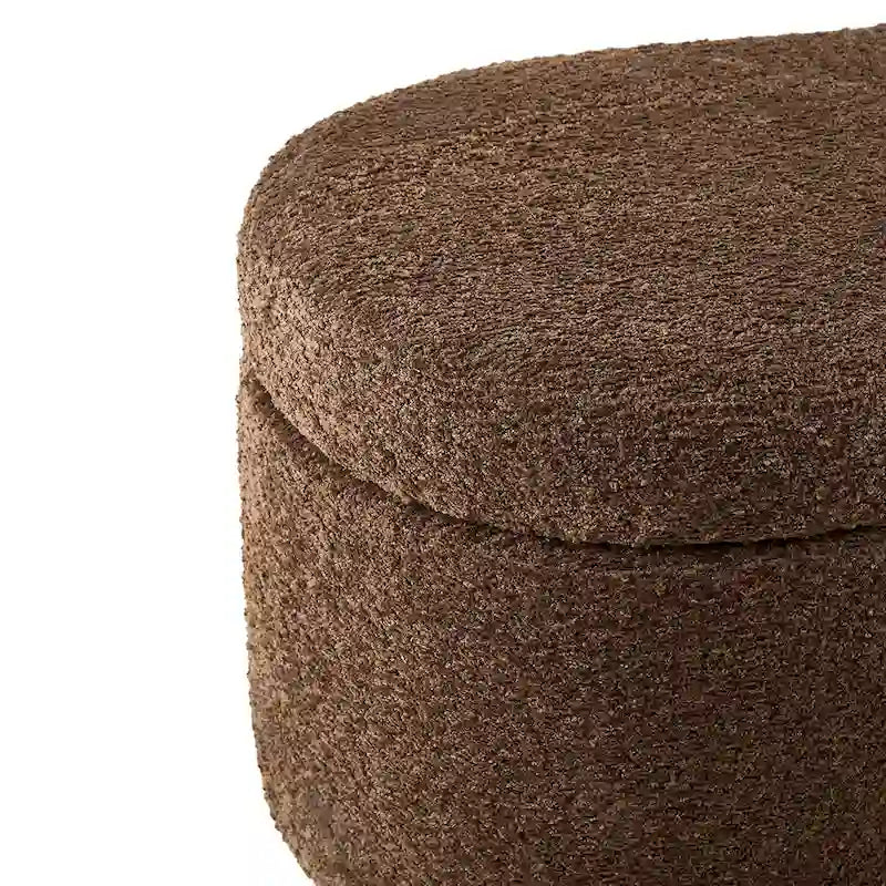 Banc de rangement Bailey Taupe Boucle à couvercle rabattable