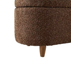 Banc de rangement Bailey Taupe Boucle à couvercle rabattable