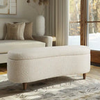 Banc de rangement Bailey Taupe Boucle à couvercle rabattable