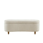 Banc de rangement Bailey Taupe Boucle à couvercle rabattable