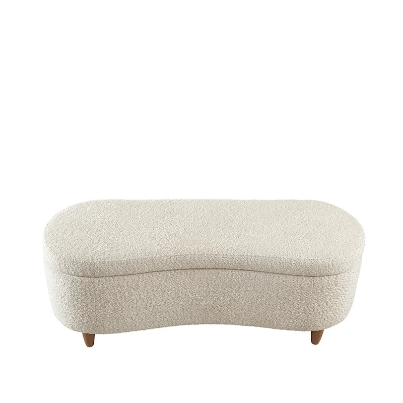 Banc de rangement Bailey Taupe Boucle à couvercle rabattable