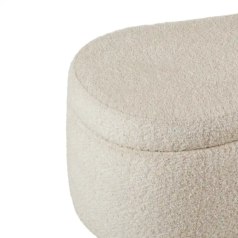 Banc de rangement Bailey Taupe Boucle à couvercle rabattable