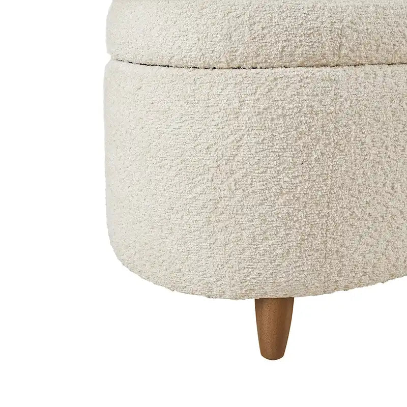Banc de rangement Bailey Taupe Boucle à couvercle rabattable