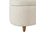 Banc de rangement Bailey Taupe Boucle à couvercle rabattable