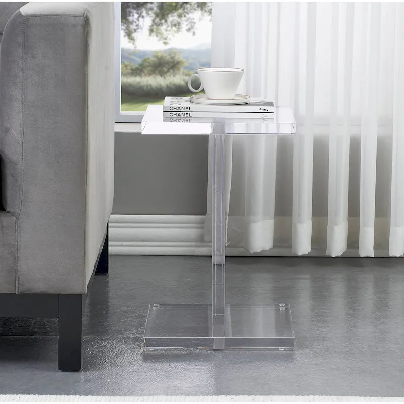Table d'appoint latérale en acrylique Beam