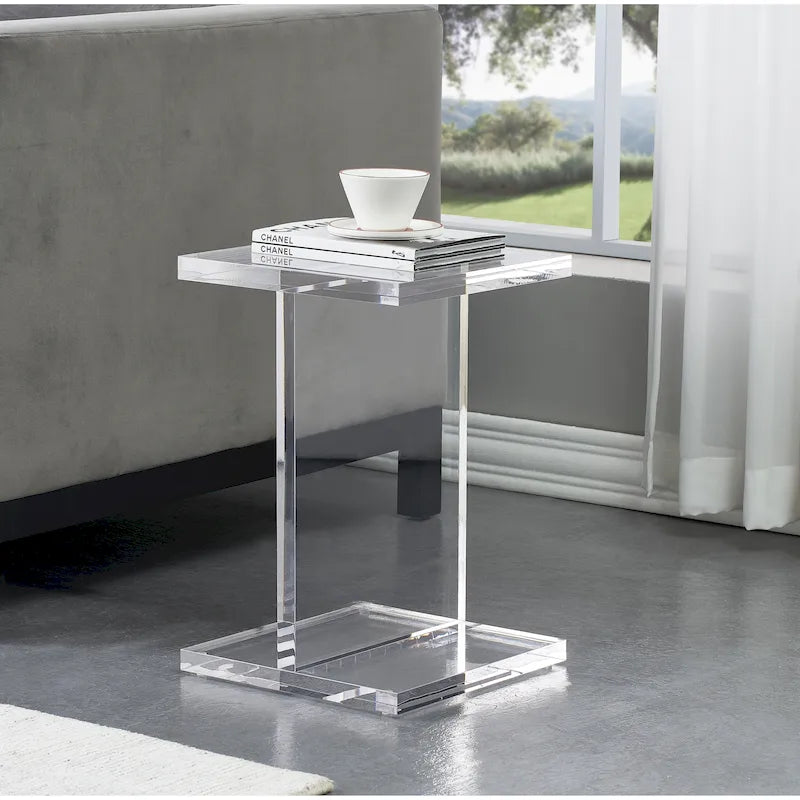 Table d'appoint latérale en acrylique Beam