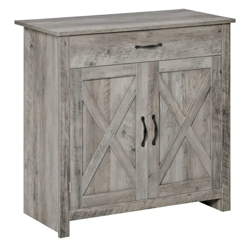 Bahut style porte de grange 32 po, meuble de rangement buffet, bar à café pour salon ou entrée
