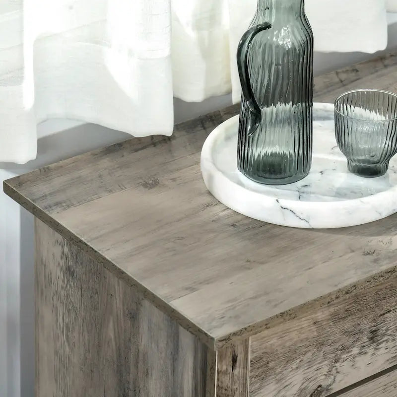 Bahut style porte de grange 32 po, meuble de rangement buffet, bar à café pour salon ou entrée