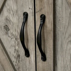 Bahut style porte de grange 32 po, meuble de rangement buffet, bar à café pour salon ou entrée