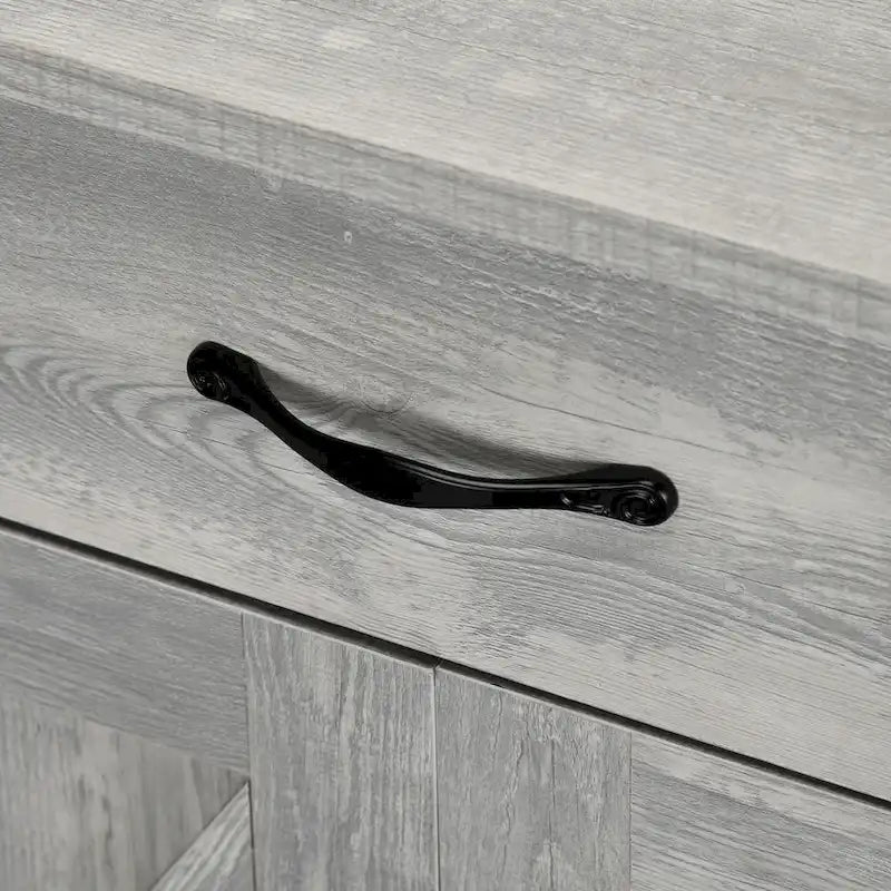 Bahut style porte de grange 32 po, meuble de rangement buffet, bar à café pour salon ou entrée