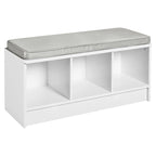 Banc de rangement 3 cubes Southbrook avec coussin gris